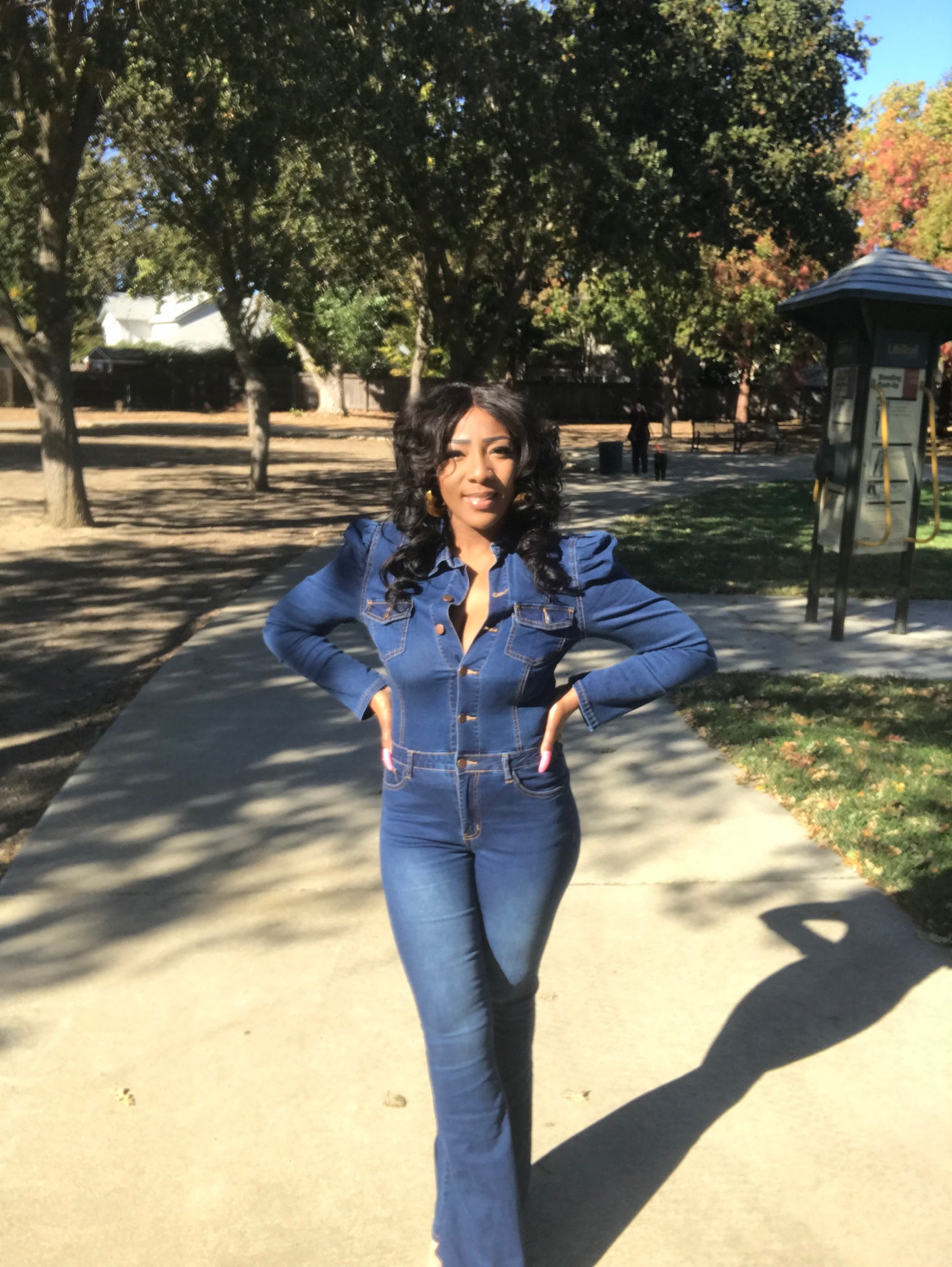 Stacy Denim Jumpsuit